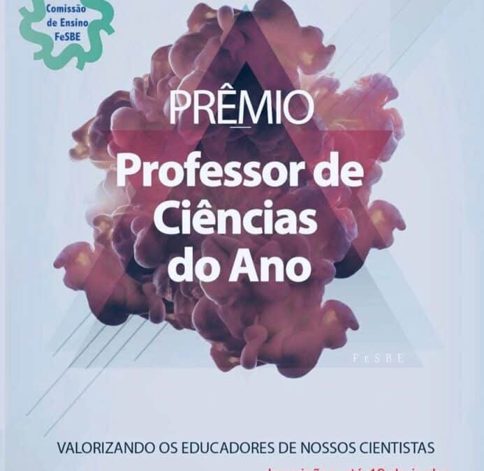 PRÊMIO PROFESSOR DE CIÊNCIAS DO ANO